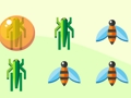 Spel Laat de bug knappen  online