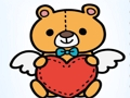 Spel Schattige teddybeer kleuren  online