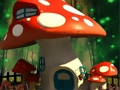 Spel Grappige paddestoelhuizen puzzel  online