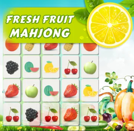 Spel Mahjong vers fruit  online