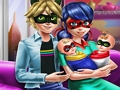 Spel Familiedag met gestippelde meisjes  online