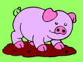 Spel Cartoon Kleurboek voor Kinderen Dieren  online