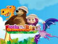 Spel Masha en de beer dinosaurus  online