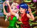 Spel Lieveheersbeestje en Elsa Xmas Selfie  online