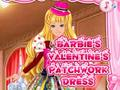 Spel Barbie's valentijns patchworkjurk  online