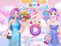 Spel Barbie en Elsa in Candyland  online