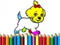 Spel Terug naar school: kleurboek voor honden  online