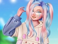 Spel Mijn winterse kawaii-look  online