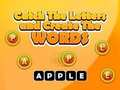 Spel Vang de letters en maak de woorden  online