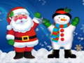 Spel Kerstsneeuwman legpuzzel  online