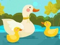 Spel Moeder eend en eendjes puzzel  online