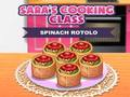 Spel Sara's kookcursus Spinazie Rotolo  online
