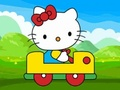 Spel Schattige kitty auto jigsaw online