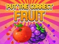 Spel Zet het juiste fruit  online