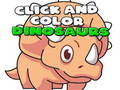 Spel Klik en kleur dinosaurussen  online