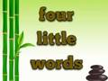 Spel Vier kleine woorden  online