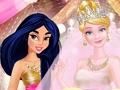 Spel Prinses roze en gouden bruiloft  online