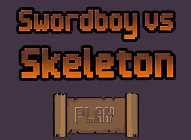 Spel Zwaardjongen versus skelet  online