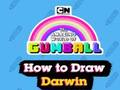 Spel De wondere wereld van gumball Hoe Darwin te tekenen  online