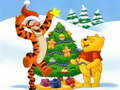 Spel Winnie de Poeh Kerstpuzzel  online