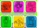 Spel Gemakkelijk Kinderen Kleurplaten Minecraft  online