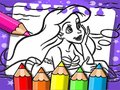 Spel Ariel de zeemeermin kleurboek  online