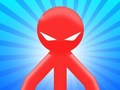 Spel Rode Stickman vs Monster School  online