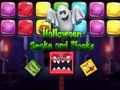 Spel Halloween-slang en blokken  online