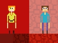 Spel Stickman Steve tegen Alex Nether  online