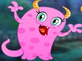 Spel Ontsnapping aan het schattige roze monster  online