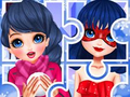 Spel Winterse puzzel  online