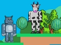 Spel Nijlpaard versus koemonster  online