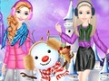 Spel Mode meisje winterstijl  online