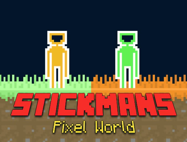 Spel Stickman Pixel World  online