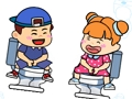 Spel Teken hoofdpad naar toilet  online
