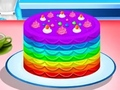 Spel Regenboogcake koken  online