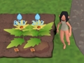 Spel Tuin haast. Groenten ontsnappen  online