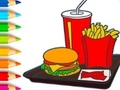 Spel Kleurboek: Hamburger  online