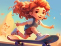 Spel Kleurboek: Skateboard rijden  online