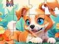 Spel Legpuzzel: Hond en tuin  online