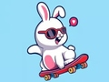 Spel Kleurboek: Konijnskateboard  online