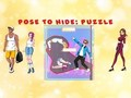 Spel Poseren om de puzzel te verbergen  online