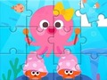 Spel Legpuzzel: schattige octopus  online