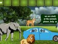 Spel Familie-ontsnapping aan gevaarlijke dieren  online
