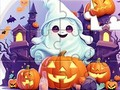 Spel Legpuzzel: Halloween schattig spook  online