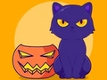 Spel Kleurboek: Halloween-kat  online