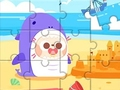 Spel Legpuzzel: grappig strand  online