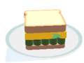 Spel Hamburger vouwpuzzel  online