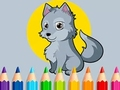 Spel Kleurboek: Wolf  online