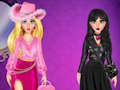 Spel Modestrijd roze versus zwart  online